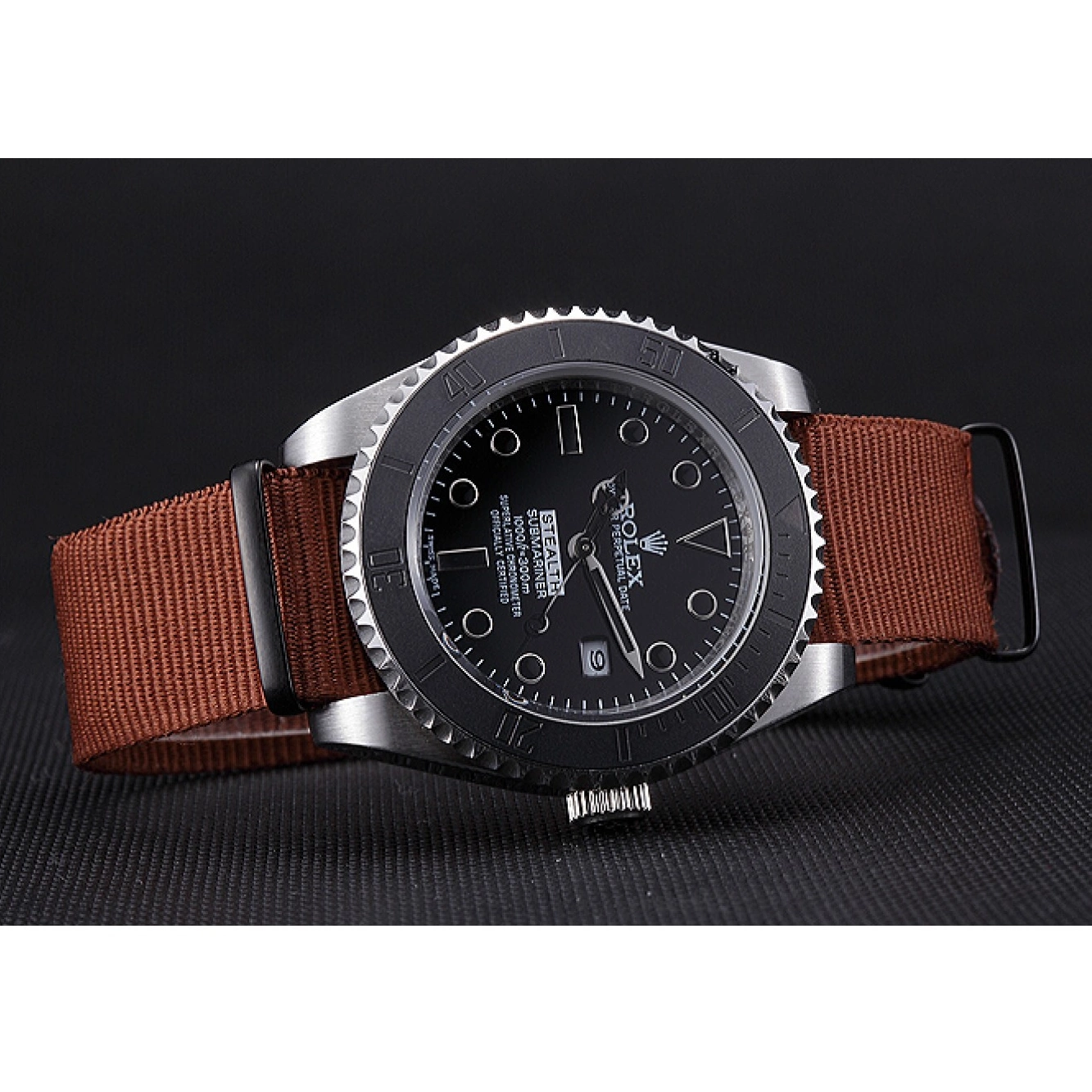 Aaa replica watch Rolex Stealth 621992 Submariner Brown 0514